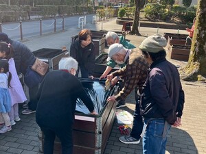 春ジャガイモ植え付け