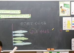 写真：特別支援学級の授業