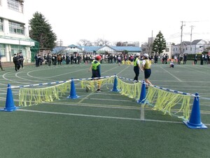 写真：5年生の授業（ボール運動）